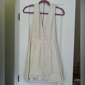 Alice + Olivia Floral Embellished Mini Dress